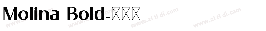Molina Bold字体转换